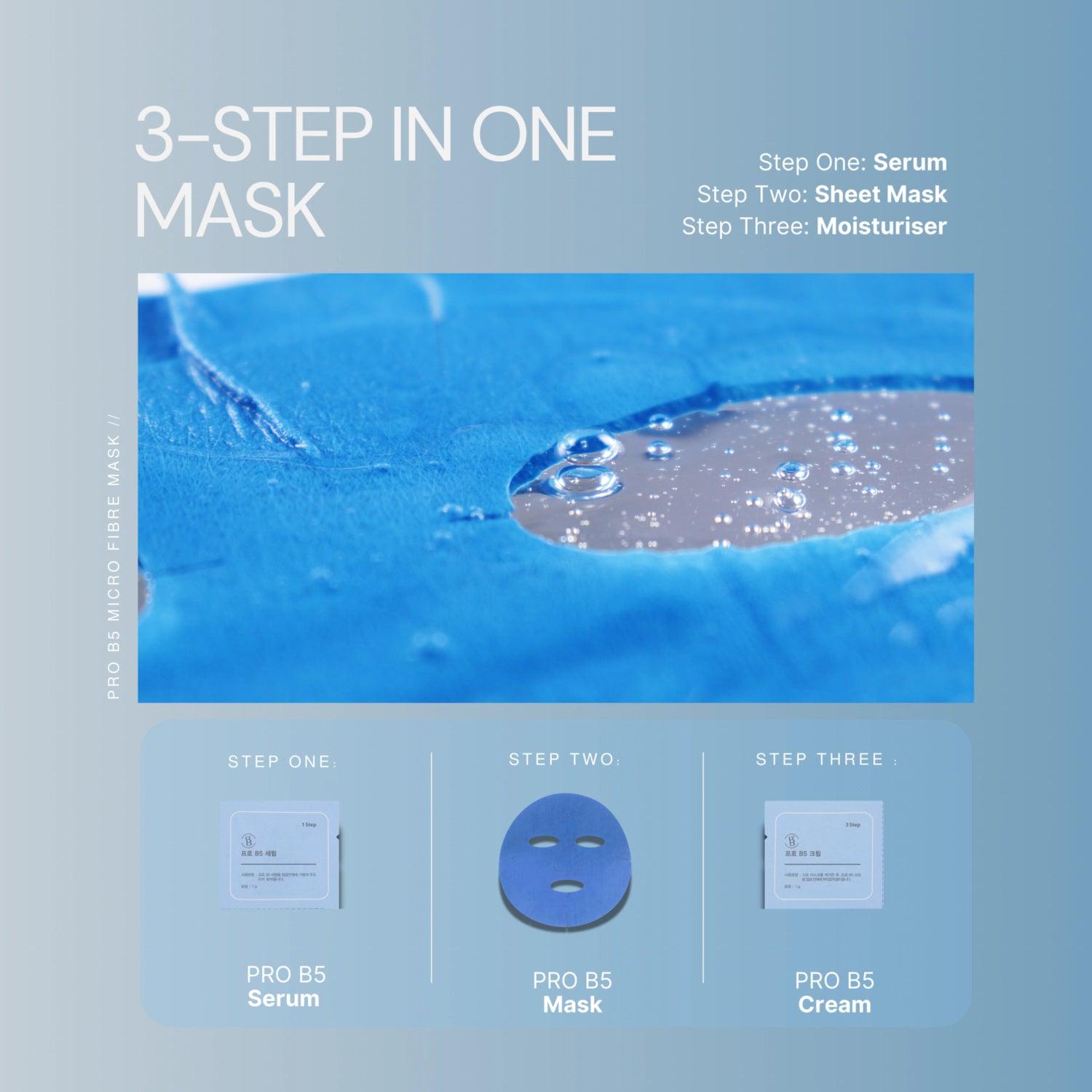 Soonsu Beauty Pro B5 Micro Fiber Mask front view Soonsu Beauty Pro B5 Micro Fiber Mask front view