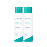 Two Aestura toner bottles on a white background
