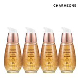 Charmzone New Plegium Prestige Real Gold Wrinkle Nourishing GoldenSilk Ampoule 30ml (4 Pack)