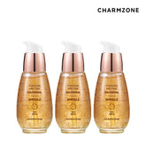 Charmzone New Plezium Prestige Real Gold Wrinkle Nutrition GoldenSil Ampoule 30ml (3 Pack)
