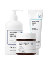 CureCode Sensitive Pore Care 3-Piece Set (Cleanser + Toner Pads + Soothing Gel)