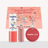 Vaseline XOIOI Gift Set Apple Martini Tinted Lip Balm (1) + Mirror Keyring + Lip Case Keyring