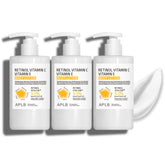 APLB Retinol + Vitamin C & E Body Lotion 300ml (3 Pack) - Unscented