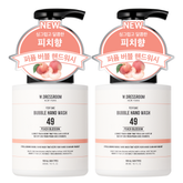 W.Dressroom Perfume Bubble Hand Wash No.49 Peach Blossom 300ml (2 Pack)