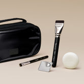 Picasso Skin Fit Base Brush 5-Piece Set (FB11 + 258 + Double-Layer Pouch + Ring Palette + Mini Soap)