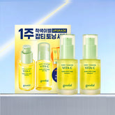Goodal Green Tangerine Vita C Dark Spot Care Serum Alpha Double Set (Serum 30ml x2 + Green Tangerine Cream 40ml x2 + Eye Cream 15ml)