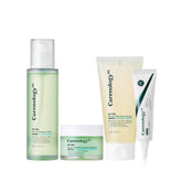 Carenology Be:Fine Cleanser + Essence Toner + Moisturizer + Spot Cream 4-Piece Set