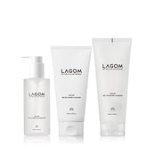Lagom Cleanser 3-Piece Full Set (Micro Foam Cleansing + Gel-to-Water Cleanser + Cleansing Oil)
