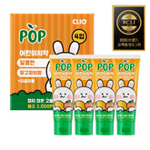 Clio Pop High-Fluoride Junior Toothpaste, Mango Peach - 90g (4+1 Pack)