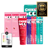 Clio Chikabu Kids Toothpaste & Toothbrush Set (Strawberry) - 3x100g Toothpaste + 9 Infant Ultra-Fine Bristle Toothbrushes