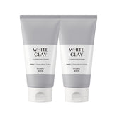 Happy Bath Natural Cleansing Foam White Clay 150g (2 pack)