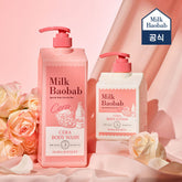 Milk Baobab Cera Body Wash 1200ml + Body Lotion 600ml (Flora Bouquet)