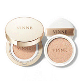 Vinne Prestige Glow Skin-Fit Cushion Set SPF50+ PA++++ (1 Compact + 1 Refill)
