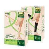 DongKook Censian Relax Medi-Slimmer Calf Compression Stockings (2 Pack) Black S