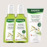 RAUSCH Swiss Herbal Moisture and Soothing Shampoo 200ml Duo + Conditioner 150ml 3-Piece Set