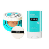 Bushman Waterproof Tone-Up Sun Cushion SPF50+ PA++++ 15g & Waterproof Sun Stick 20g - 2-Piece Set