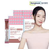 DongKook Elina C Plus Pink Rose Low-Molecular Collagen Peptide with Biotin & Vitamin C 75g (2.5g x 30 sachets) (3 Pack) (3 Months)