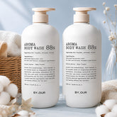 Byour Mildly Acidic Perfumed Aroma Body Wash Baby Powder Scent 1.02L x 2