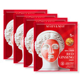 Mary&May Vegan Collagen Red Ginseng Gel Mask - 4 Pack