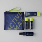 BRTC Active Max Miniature 4-Piece Set (Wash 20ml + Fluid 20ml + Spray 19ml + Sunscreen 20ml)
