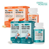 Green Monster Max Milk Thistle 2 + Max Calcium-Magnesium-Vitamin D Zinc 2 (4-Box Set)