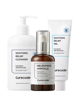 CureCode Calming Barrier Shield 3-Piece Set (Ampoule + Soothing Gel + Cleanser)