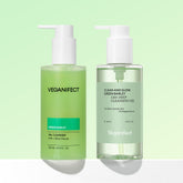 Veganifect Cleansing Oil 205ml + Gel Cleanser 205ml Set (Includes Barley Mask, Collagen Pack Stick, Solid Perfume 713 & 2 Toner Pads)