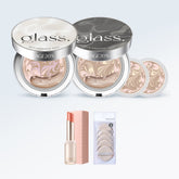AGE20'S Glass Skin Essence Pact 12.5g (2 Full + 2 Refill) + Lip Balm & 5 Puffs