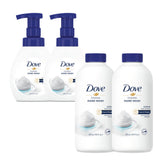 Dove Foaming Hand Wash Deep Moisture 240ml x2 + Refill 430ml x2 (Total 1,340ml)