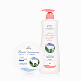 Leivy Goat Milk Body Lotion 750ml + Body Scrub 400g 2-Piece Set