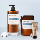 Kerasys Clean Note Pure Cotton Perfume Shampoo 1L Bottle + 1.2L Refill + Oilex Shampoo 60ml
