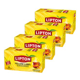 Lipton Yellow Label Black Tea 2g x 25 Bags (4 Pack) (100 Tea Bags 200g)