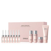 OHUI Miracle Moisture Ampoule 777 Set (7 x 7ml Ampoules + Skin 20ml + Emulsion 20ml + Cream 7ml + Foam Cleanser 40ml)