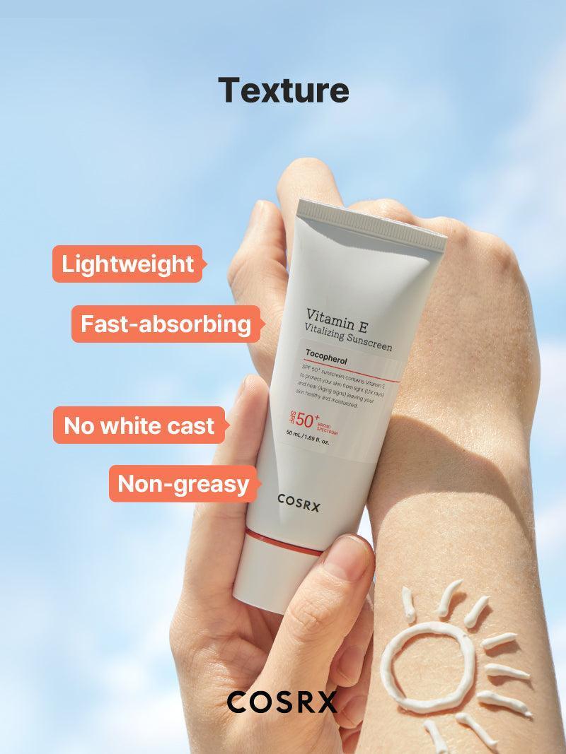 Soonsu Beauty Vitamin E Vitalizing Sunscreen SPF 50+ application use Soonsu Beauty Vitamin E Vitalizing Sunscreen SPF 50+ application use