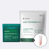 Leaders Pore Elasticity Pads 50pcs + 50pcs (Refill) & Milk Sponge White Mud Pack-to-Foam Cleanser 120g