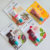 Himalaya High-Moisture Lip Balm 10 g (5 Pack) (Original Vegan x2 + Cocoa + Strawberry + Honey)