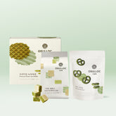 OSULLOC Tea Food 3-Piece Bundle (Pretzel, Green Tea Wafer & Waffle)