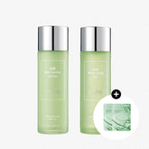Kim Jeong Moon Aloe Moist Calming Toner + Emulsion 2-Piece Set (Includes 2 Mask Packs)