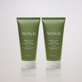 Arencia Pore Care Sebum Cleansing Foam Pack Cleanser Green Tea + LHA Deep Pore Chapssaltteok Soap 150ml (2 Pack)