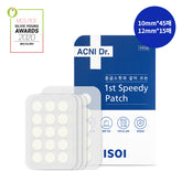 ISOI Acne Doctor First Speedy Patch (10mm x 15 patches x 3 sheets, 12mm x 15 patches x 1 sheet)