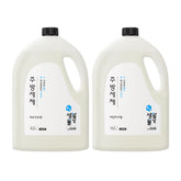 Clio Saenghwalmulga Kitchen Detergent 4.2L (2 Bottles, Choose Scent) - Lemon Mint or Basil Herb