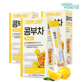 Green Monster Detox Kombucha Lemon Black Tea 2 Billion Probiotics 3 Boxes (30 Sticks)