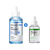 Wellage Real Hyaluronic Blue 100 Ampoule 100ml + Real Cica Calming 95 Trouble Ampoule 50ml