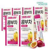 Green Monster Detox Kombucha Passionfruit 2 Billion Probiotics 6 Boxes (60 Sticks)