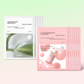 Veganifect Pore Fit + Cheongbori Serum Fit 2-Type Sheet Mask Set - 7pc Pore Mask + 5pc Moisture Mask