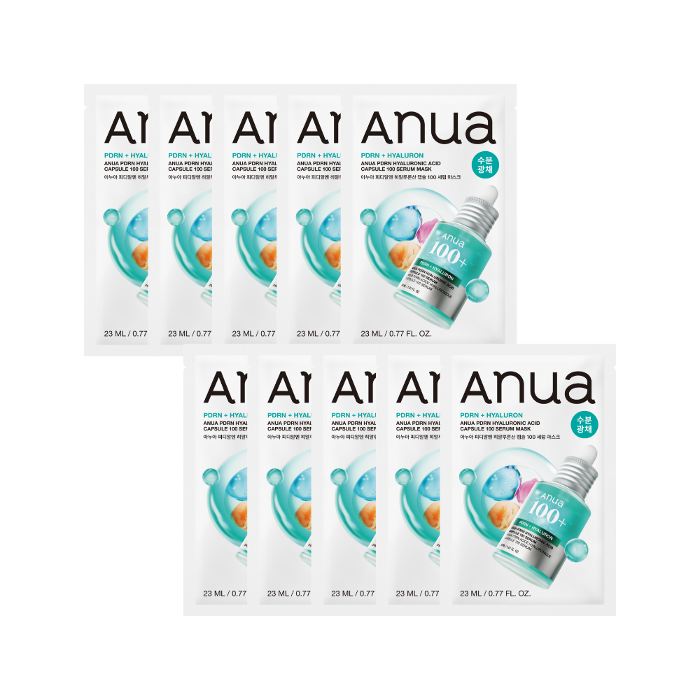 Anua PDRN Hyaluronic Acid Capsule 100 Serum Mask 10P – Soonsu Beauty