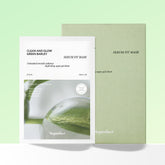 Veganifect Clean & Glow Green Barley Serum-Fit Mask 5 Sheets