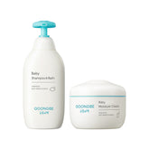 Goongbe Baby Shampoo & Bath 350ml + Baby Moisture Cream 180ml Set