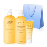HairPlus Freesia Perfume Protein Heat-Protect Intensive Clinic Set (Shampoo, Treatment & Hair Essence)