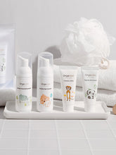 Orgabebe Baby Travel Skincare Kit - 4-Piece Travel Set (Body Wash, Hip Cleanser, Lotion, Cream)